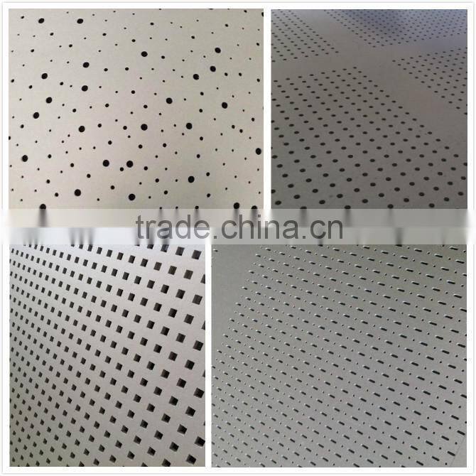 Perforated gypsum board making machine,square hole,round hole,oval hole