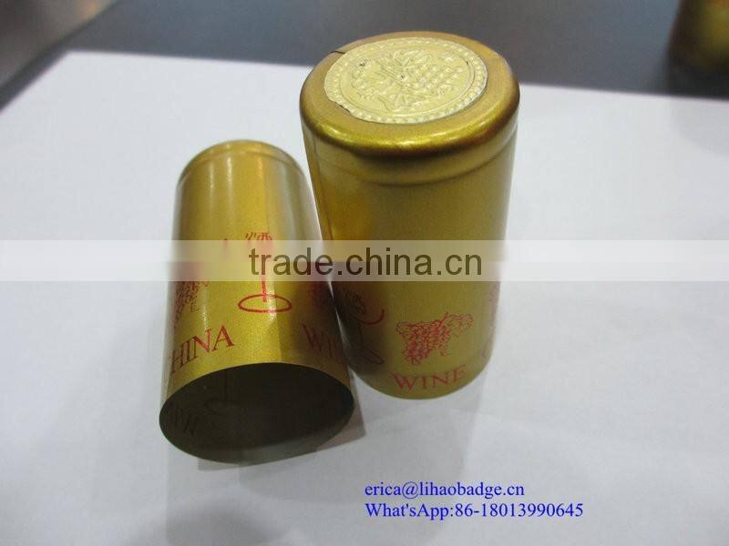 High Quality Colorful Clear Plastic Bottle Cap Shrink Wrap