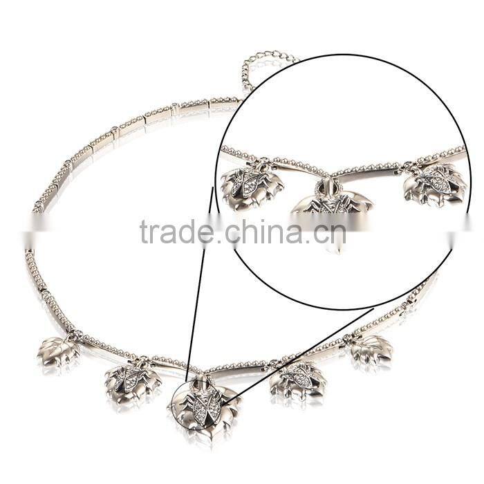 925 Sterling Silver Original Necklace Crystal Cicada Dangle Necklace Wholesale Unisex Necklace