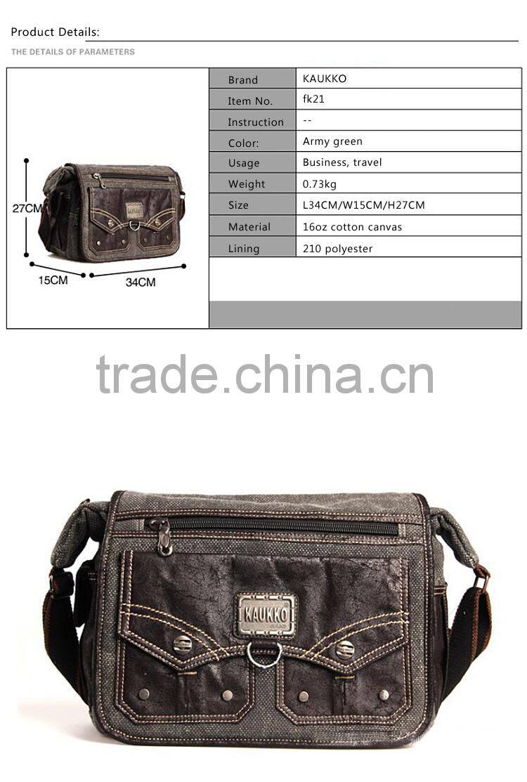 Retro Cotton Canvas Messenger Bag Tablet Laptop Messenger Bag Men Crossbody Bag School Bag Bike Messenger Bag