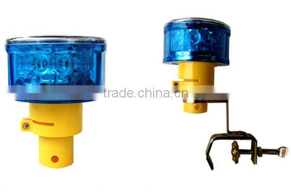 yellow solar led strobe warning light