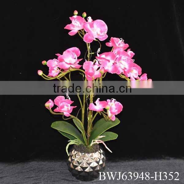 hot sell Artificial Flower Wholesale Orchid Bonsai For Indoor Home Wedding