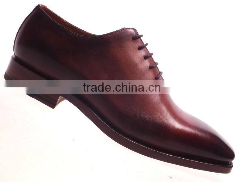 Fancy design goodyear men genuine leather dress shoes 2014