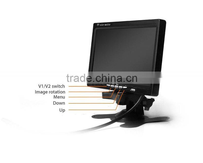 7 Inch TFT LCD Car Rear View Monitor With 2 Video Input!
