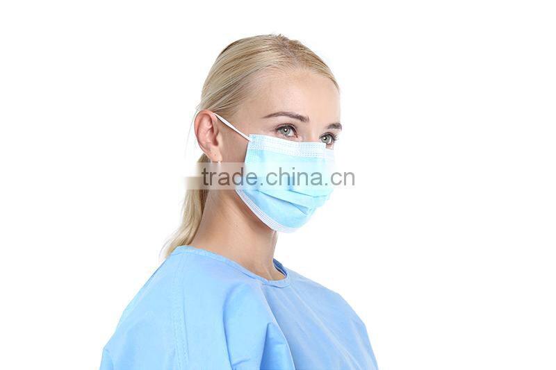 Ecoma 2016 new Industries Surgical Isolation Face Mask with Ear Loops, Cellulose