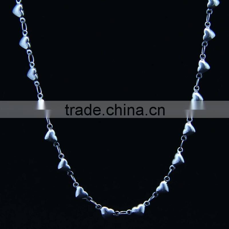 heart charm necklaces for women 316L stainless steel