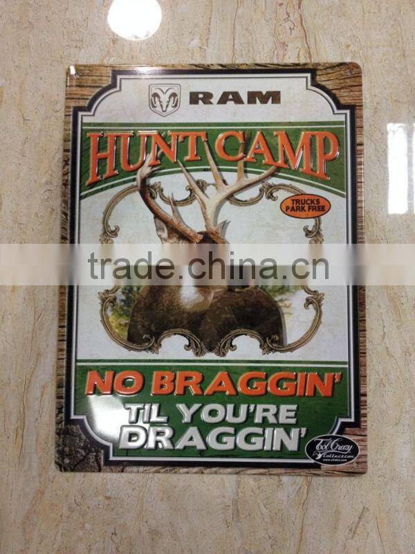 custom OEM funny vintage tin beer metal sign, vintage tin plaque