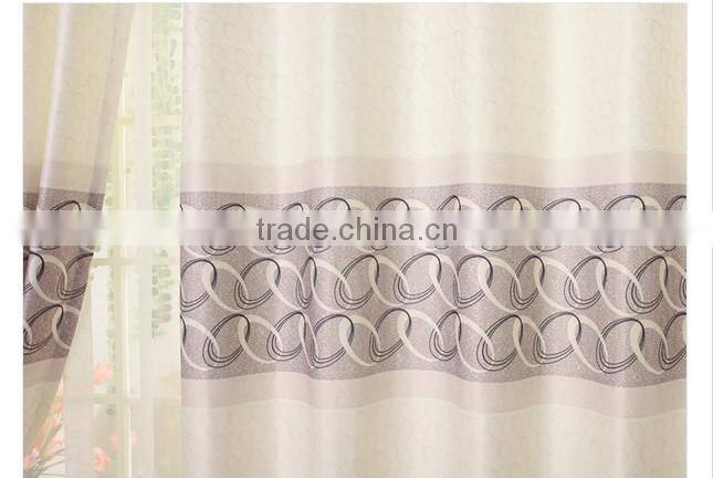 2015 hot sale printed designed No. 10 window curtains, made- up black out fabric in home or hotel