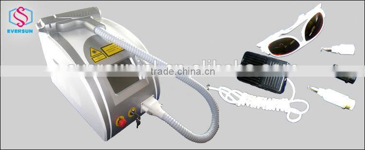 Hotest Ruby Q-switch laser tattoo & eyebrow removal machine EVERSUN XP407