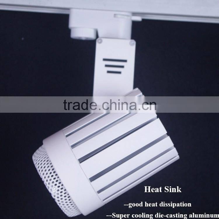aluminum die casting dimmable 20w 30w housing track light led