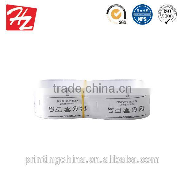 Skillful manufacture paper label tag with gold print with CE certificate