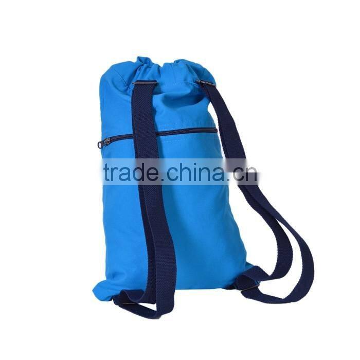 wholesale Promotional blank 100% Cotton Canvas Drawstring Backpack