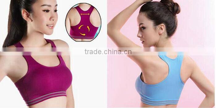 New Hot Sexy Girls Seamless Sports Bra Yoga Fitness Padded Stretch Seamless Gym Tank Top Bra