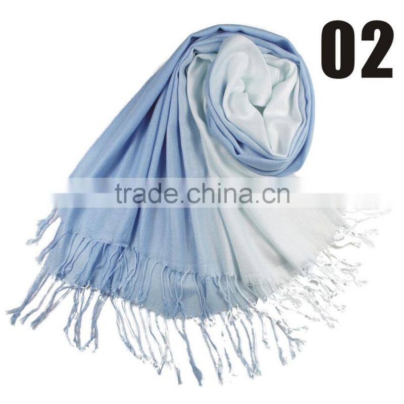 New Gradient Elegant Pashmina Light Soft Warm Comfortable Lady Scarf Pashmina Wrap Shawl Stole 190 x 70cm Approx 30 Colors