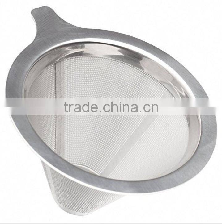 YS manufacturer Best Pour over coffee brewer with reusable mesh filter cone dripper