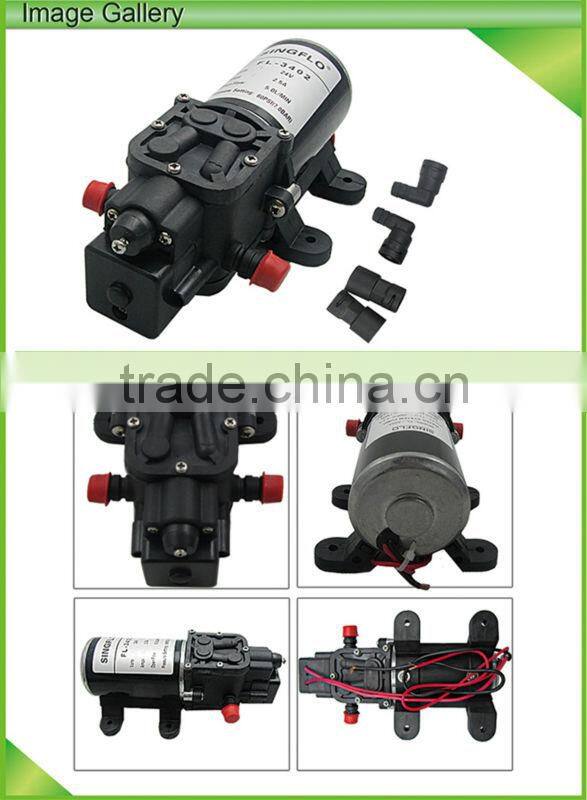 Singflo 12 volt DC water pump/high pressure water pump/ small electric water pump