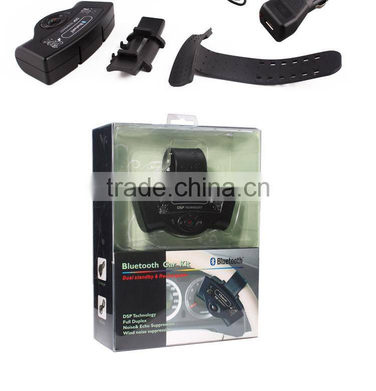 In-car Wireless FM Transmitter Car Charger MP3 Player Bluetooth Hand-Free For Steer Wheel