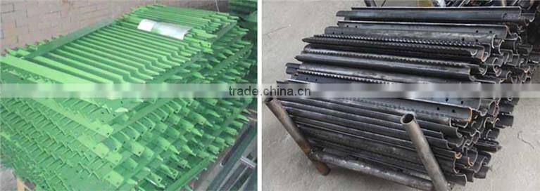 serrated slats for harvester