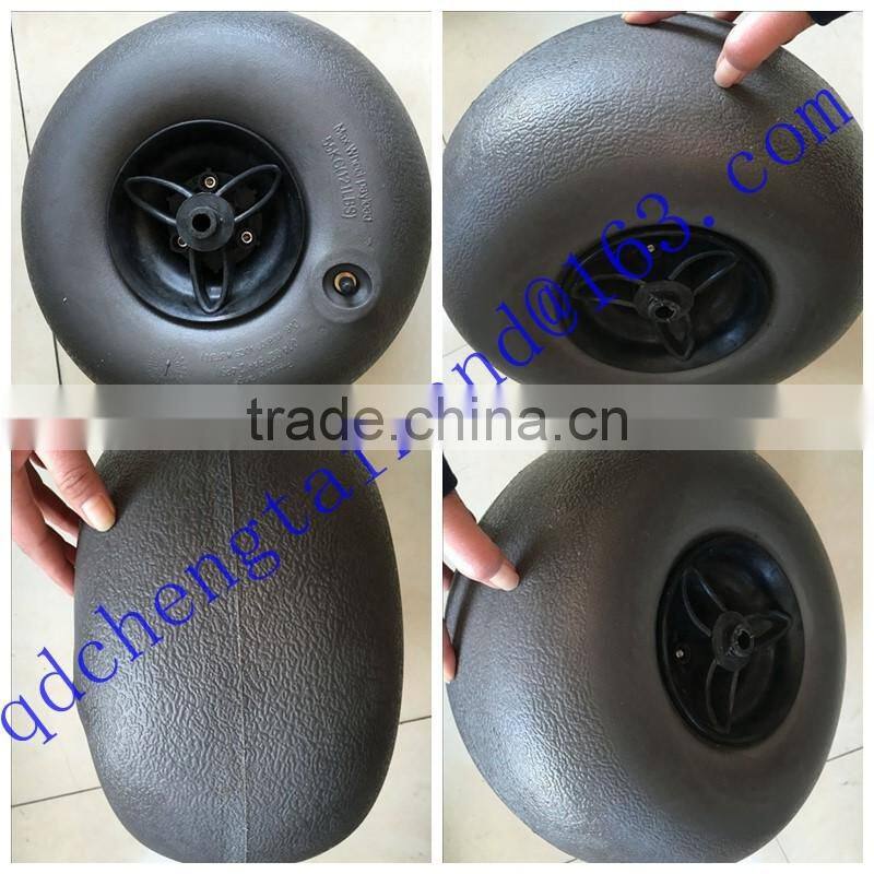 Rubber trolley cart ballon wheel