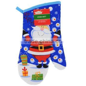 Christmas sets/Christmas Printed Hat&Pads&Oven Mitt/Christmas Clown Topper