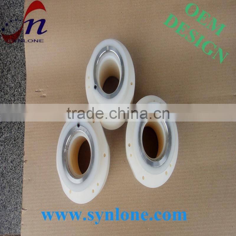 Custom made Nylon MS square tube 40x40,clear plastic square tube