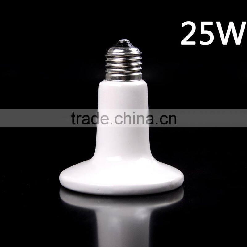 25-250W Infrared Ceramic Heat Emitter Lamp Light Bulb for Reptile Pet Brooder 110-120V