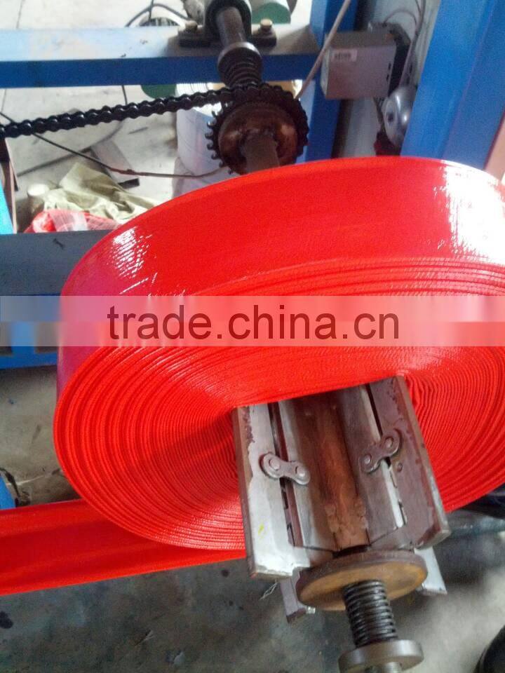 blue color lay flat water hose