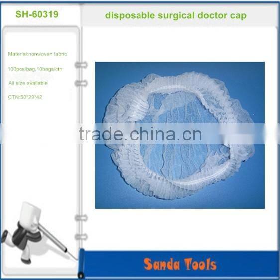 disposable non-woven bouffant caps