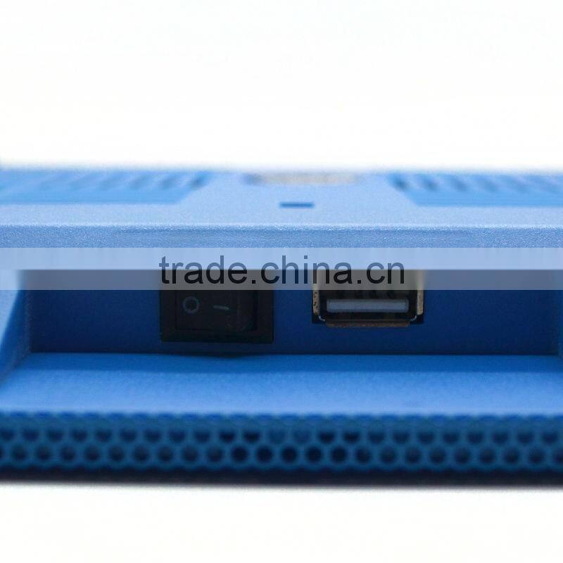 High Performance 18 inch 18.4" Laptop Computer Silver Super Cooling Fan Cooling System Cooling Pads with 4 Fans 4 FAN With USB