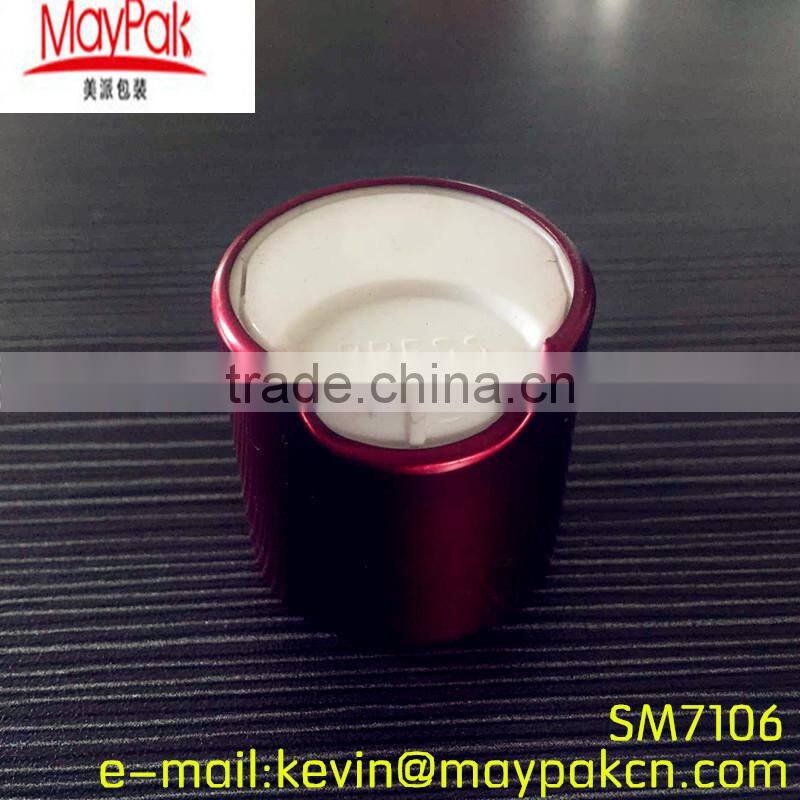 2016 high quality UV metal disc top caps for bottle, custom aluminum dosc top cap*