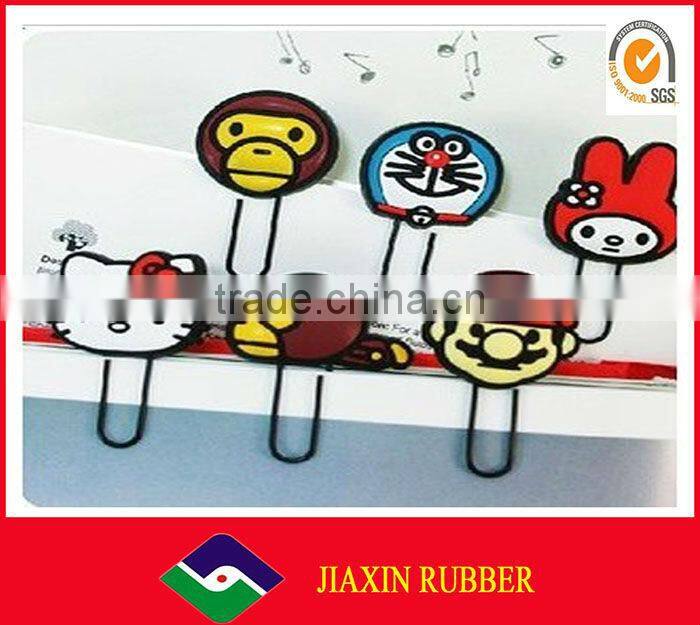 Wholesale cute animal shape of silicone bookmarks for kids JX-100129