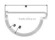 PVC End cap left (Rainwater)