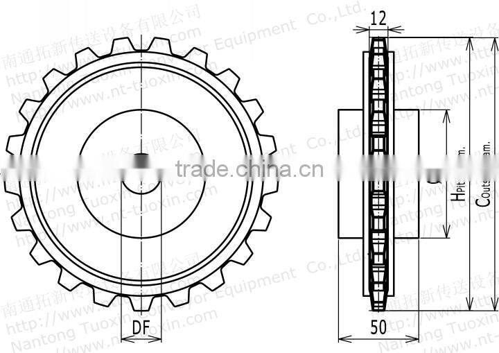 7705 Machined Classic Plastic Sprocket