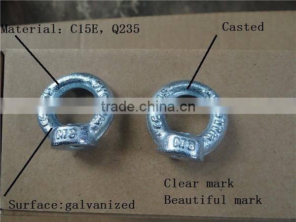 wells C15E Carbon Steel Forged Galvanized Din582 anchor Bolt and nut