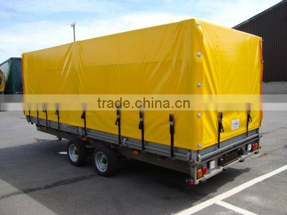 yellow pvc coated tarpaulin for container side curtain