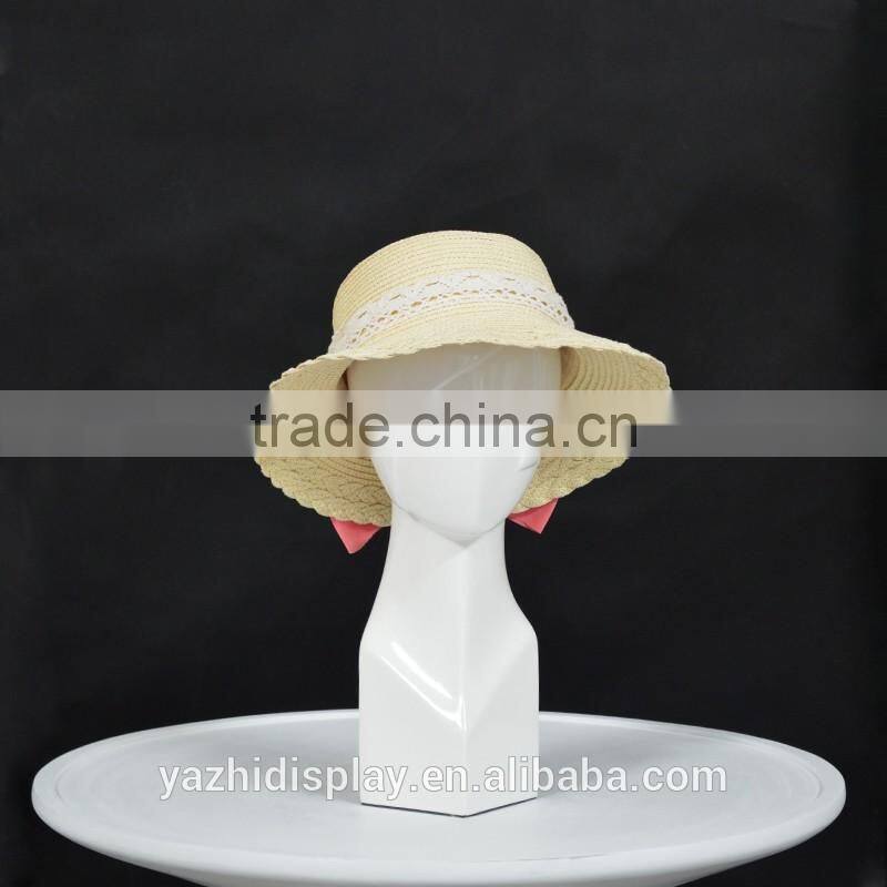 Fiberglass Egghead female mannequin for hat or decoration For Retail Store Display