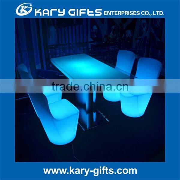 China LED illuminated party lounge table centerpieces outdoor furniture