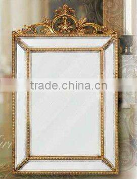 Wooden classical hand carved wall mirror, MOQ:1PCS(B70121)