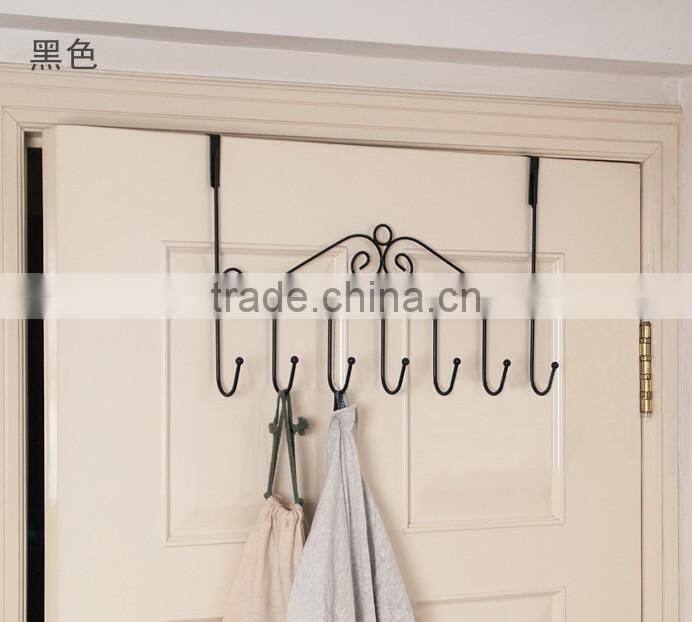Over the Door 5 Hook Rack - Decorative Hanger for Hanging Your Clothes - Coat