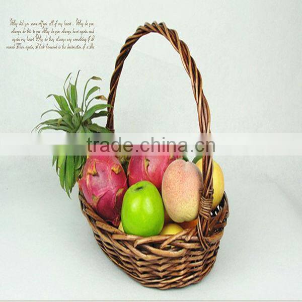 new arrival 100% handmade wicker fruit basket for sale