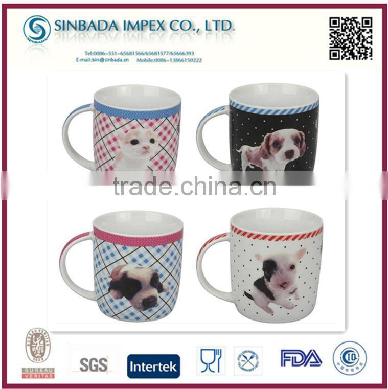high quality ceramic cartoon mug as ceramic gift items