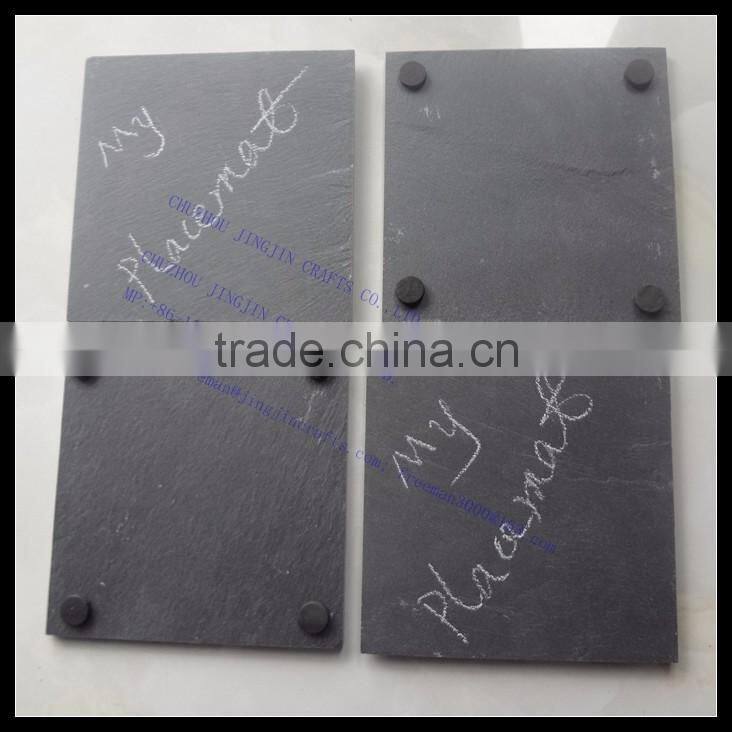 black unique daily used slate placemat