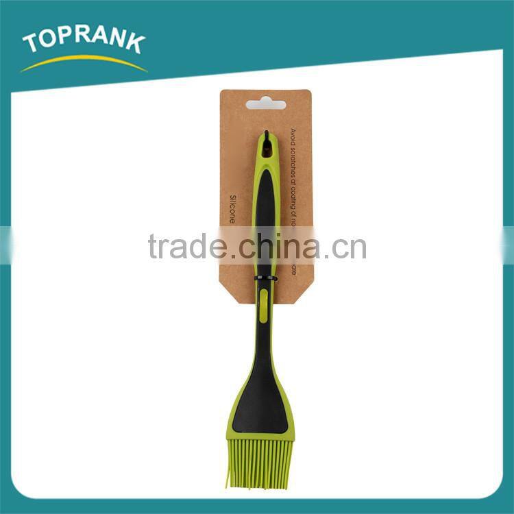 FDA kitchen long handle bbq cooking oil brush silicone pastry brush