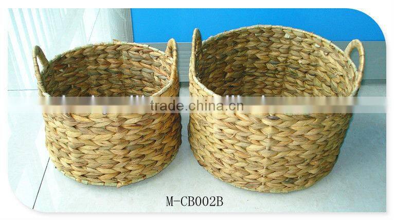 Decorative hand weave seagrass basket set