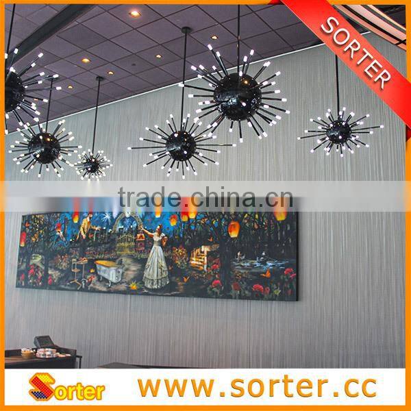 High quality golden double row chain link curtain interior decoration room partition divider