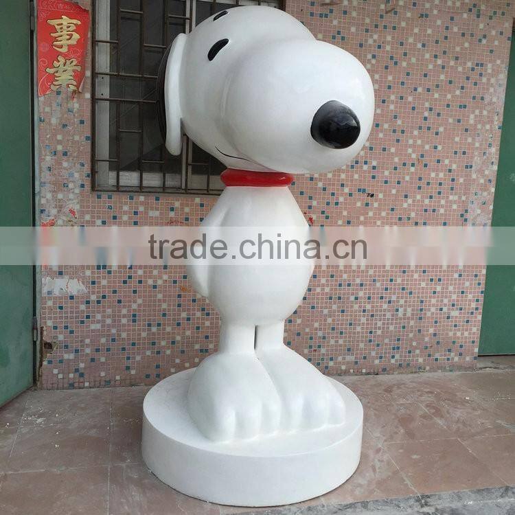 FRP cute dog sculpture statue