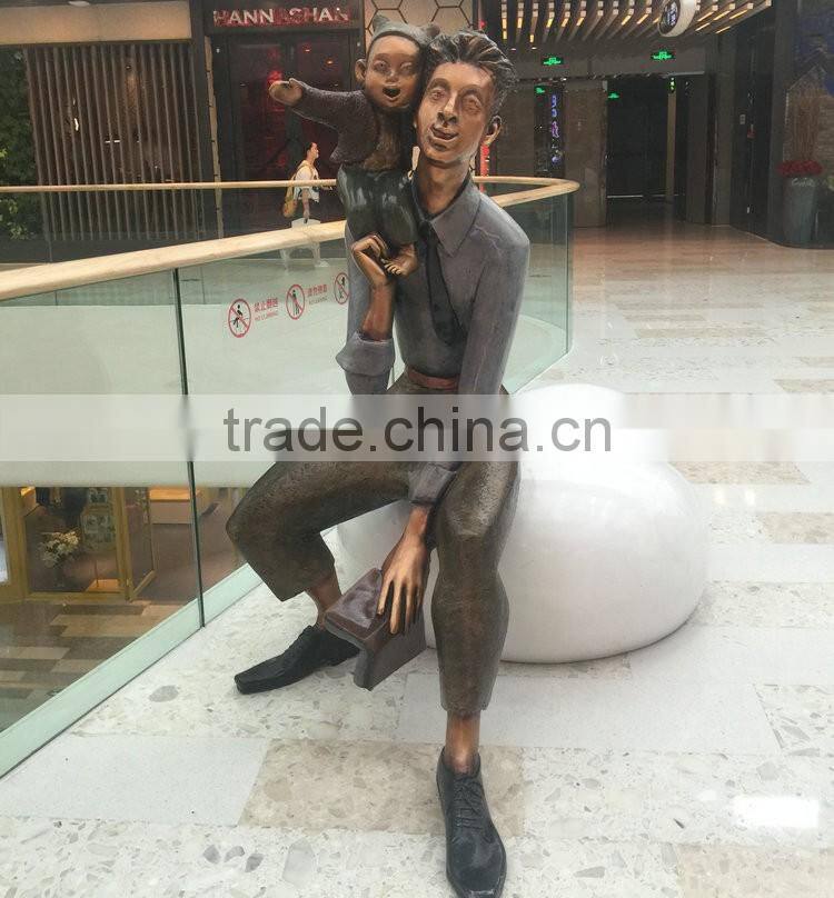 Old man statue character for mall