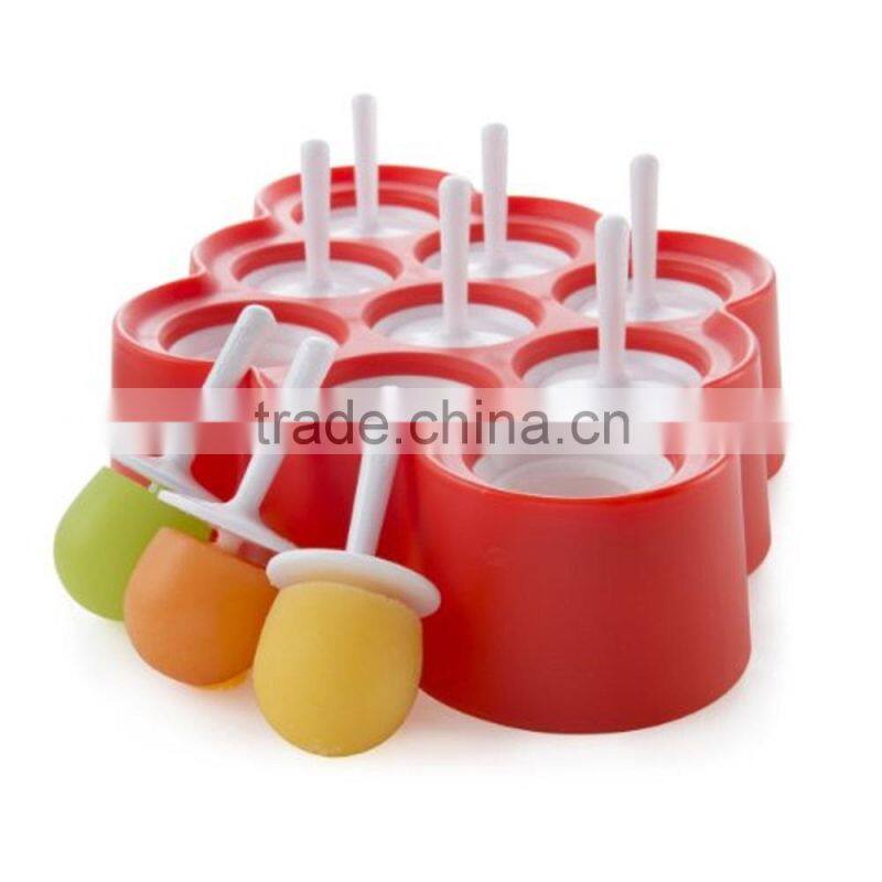 9 Cavities mini Silicone ice pops mold ice ball maker mold