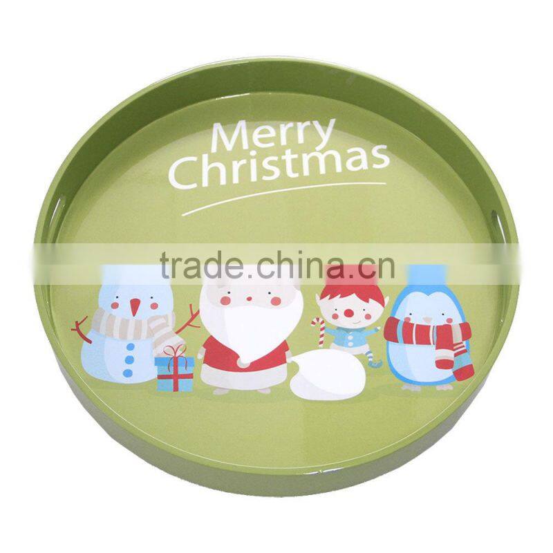 Christmas gift set / set of lacquer tray, coaster, tissue box, table mat