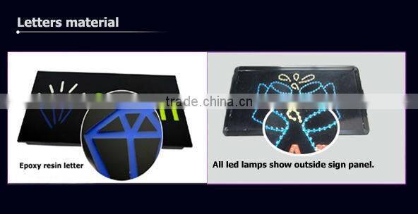 Outdoor restaurant open LED sign display board /full color LED open display sign can be customized